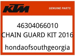 KTM OEM Part 46304066010 CHAIN GUARD KIT 2016