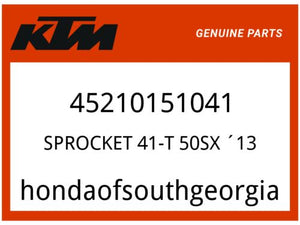 KTM OEM Part 45210151041 SPROCKET 41-T 50SX ´13