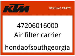 KTM OEM Part 47206016000 Air filter carrier