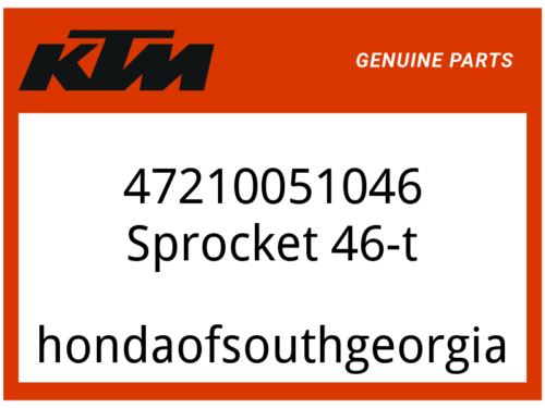KTM OEM Part 47210051046 Sprocket 46-t