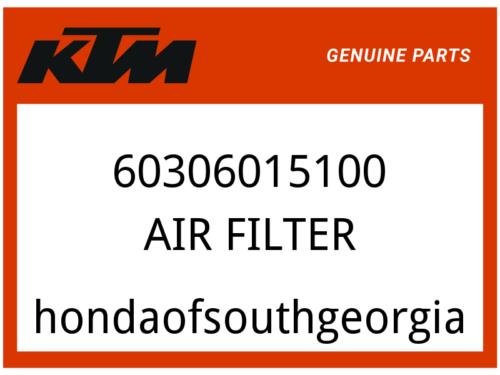KTM OEM Part 60306015100 AIR FILTER