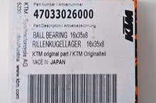 Load image into Gallery viewer, KTM 47033026000 BALL BEARING 16X35X8