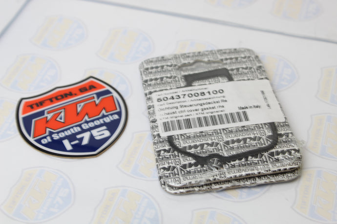 KTM 50437008100 Exhaust ctrl cover gasket rhs