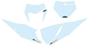 KTM 79708988100AB START NUMBER BACK GROUND SET