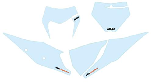 KTM 79708988100AB START NUMBER BACK GROUND SET